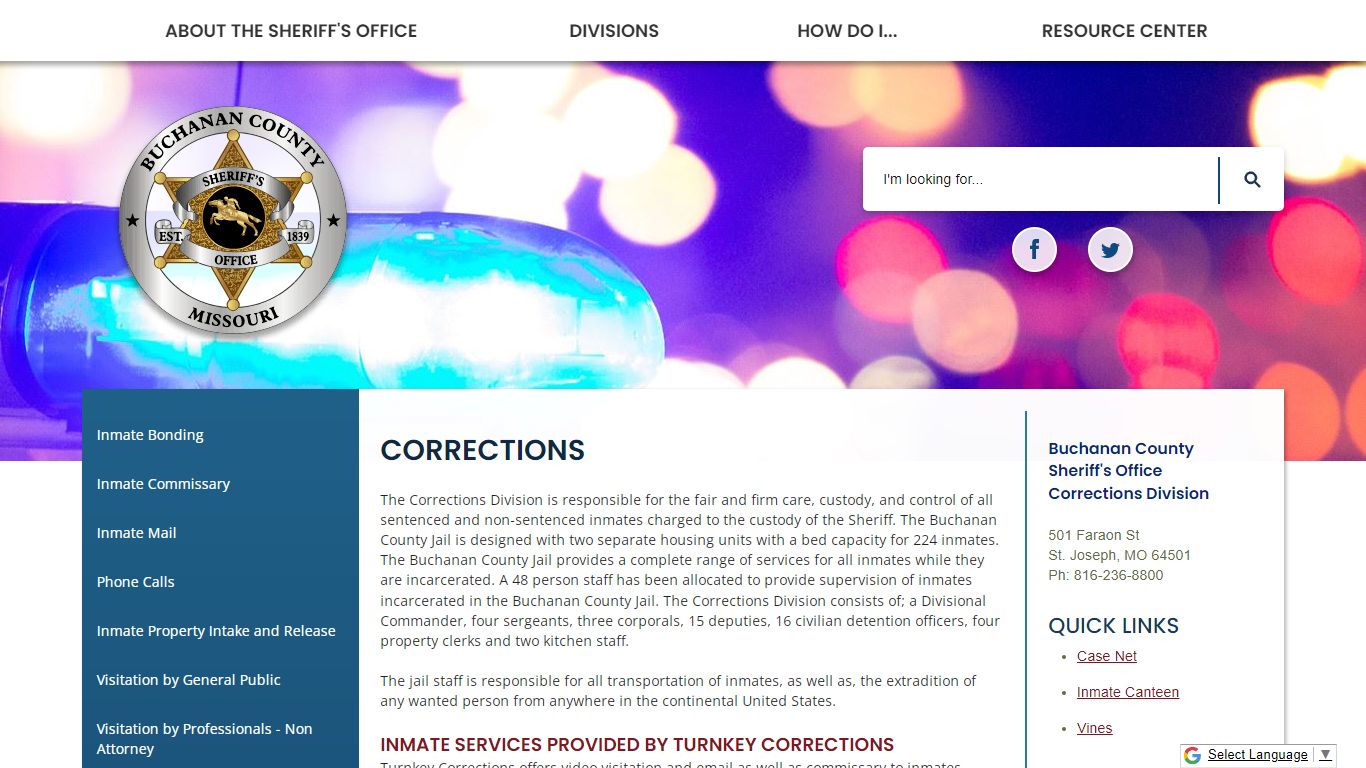 Corrections | Buchanan County, MO - Official Website